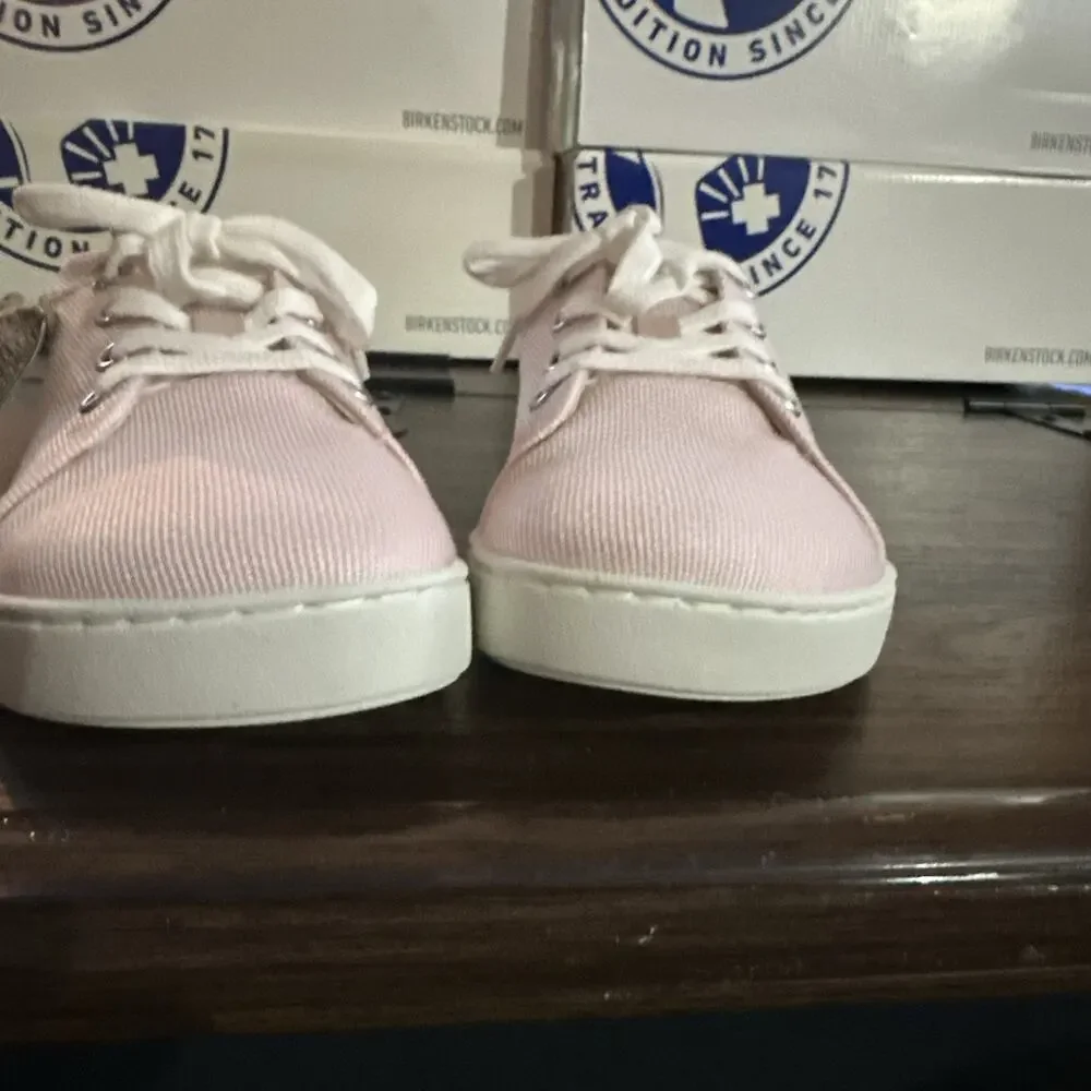 Birkenstock Arran Kids Pink Canvas Sneaker Lace Up EU 32 US 1 NIB 0448331